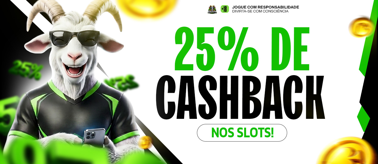Chegou CASHBACK ainda maior nos SLOTS!